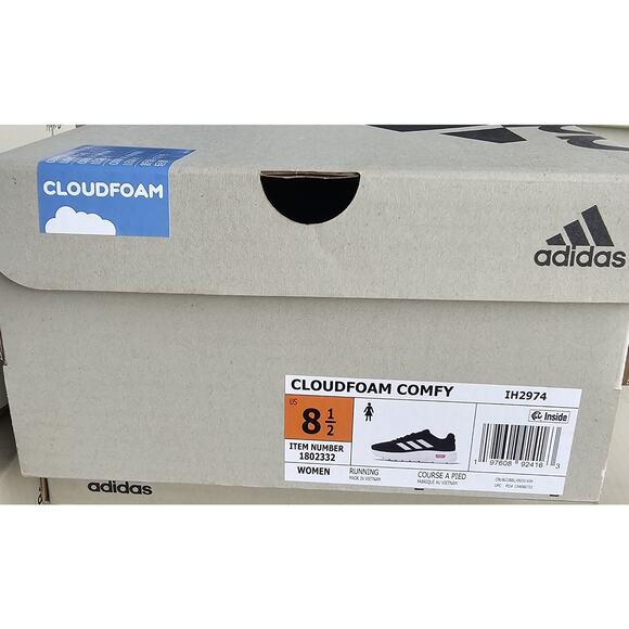 Adidas Cloudfoam Comfy Trainers Women's 8.5 - Picture 2 of 3